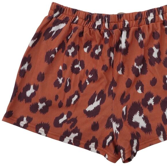 Y2K Womens High Rise Lounge Shorts, Comfy Animal Print Shorts Pockets M NWOT - Picture 4 of 7
